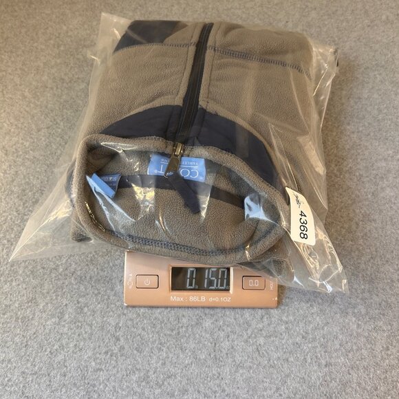 Coast Pawleys Island SC Mens Size Large Gray‎ Navy Blue Fleece Vest Full Zip - Picture 8 of 9